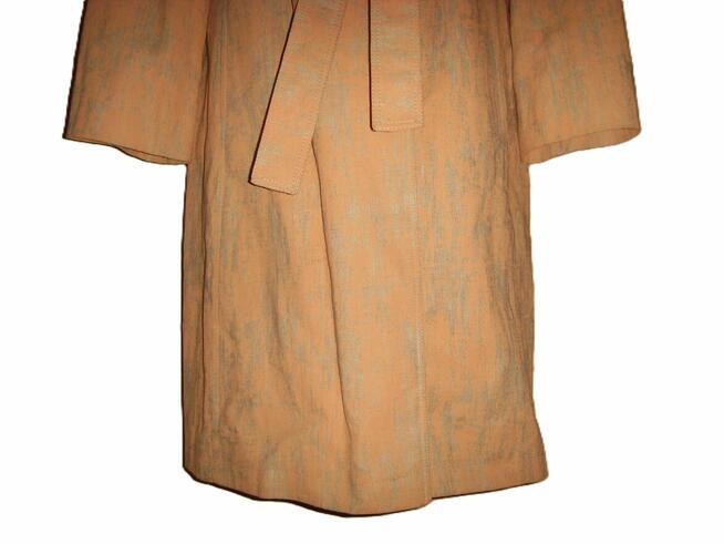 PŁASZCZ, PROCHOWIEC, TRENCZ, DAMSKI, BRZOSKWINIOWY =WROCŁAW=