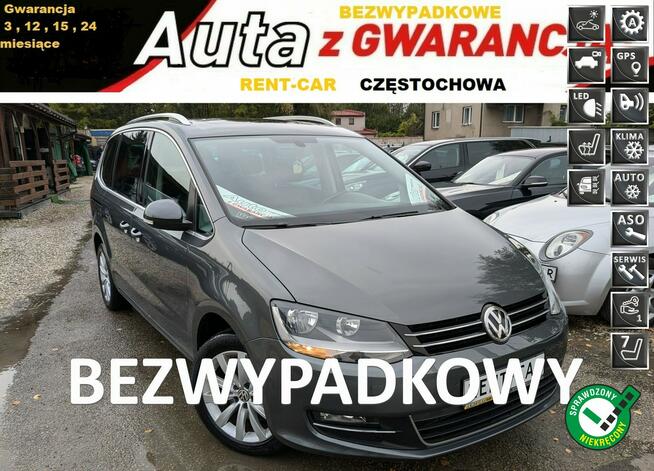 Volkswagen Sharan 2.0D*150PS*OPŁACONY*Bezwypadkowy*7-Osób Kamera Serwis GWARANCJA24M