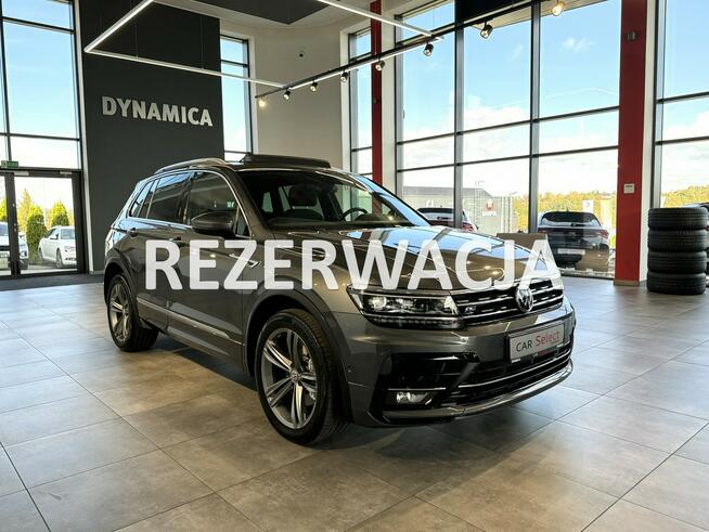 Volkswagen Tiguan R-Line 2.0TSI 180KM DSG 4motion 2018 r., salon PL, serwisowany w ASO