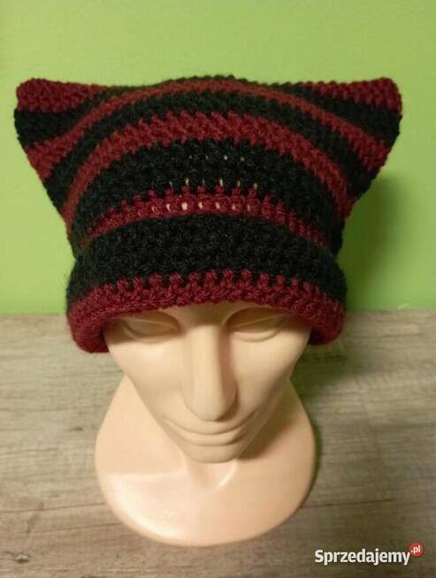 Czapka z uszkami kot
