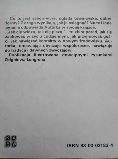 Książka Jak cię widzą tak cię piszą – Helena Hryniewicz