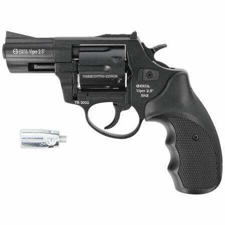 Rewolwer Hukowy 6mm BAS Voltran EKOL Viper 2.5 MAT BLACK k
