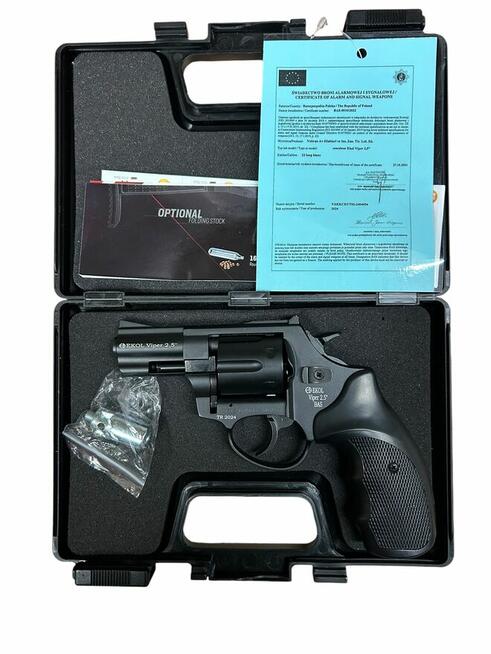Rewolwer Hukowy 6mm BAS Voltran EKOL Viper 2.5 MAT BLACK k