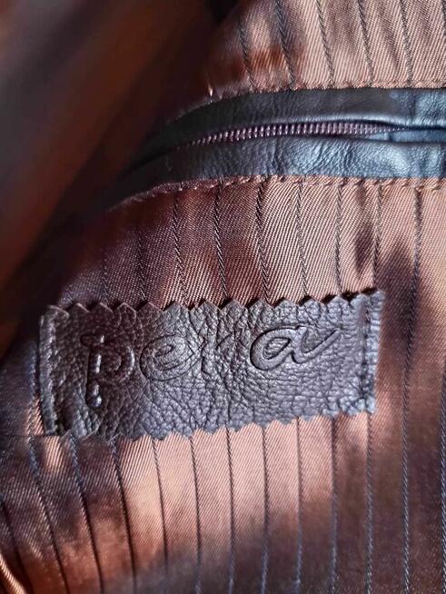 Marynarka męska z cienkiej delikatnej skóry naturalnej