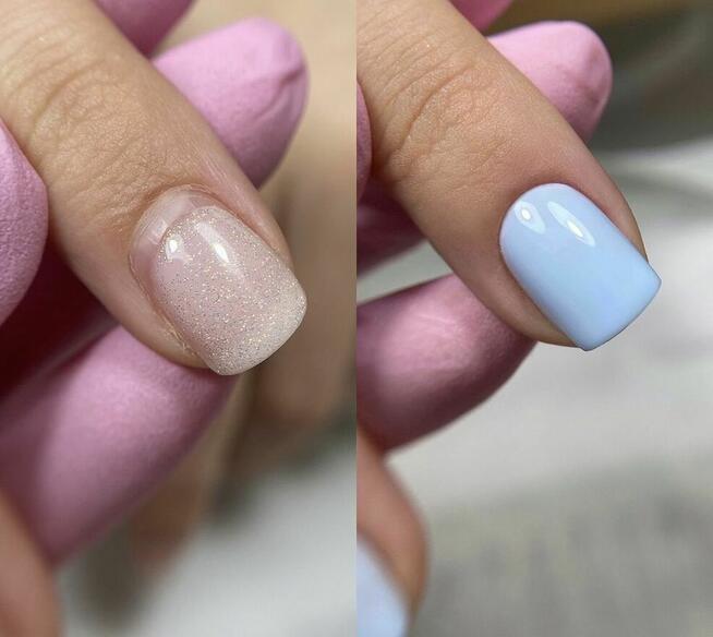 Paznokcie żelowe przedłużanie manicure hybrydowy Łomża