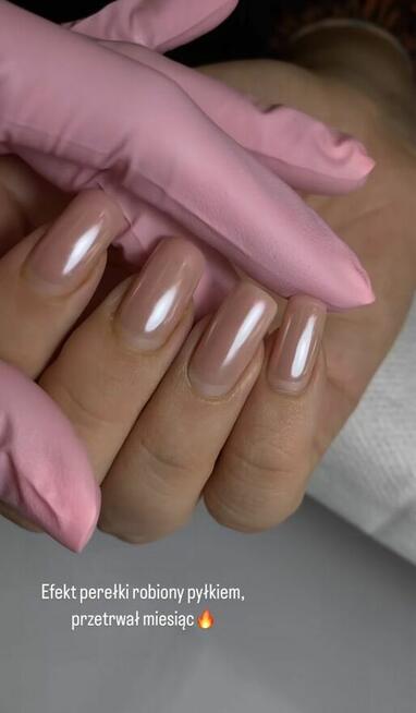 Paznokcie żelowe przedłużanie manicure hybrydowy Łomża