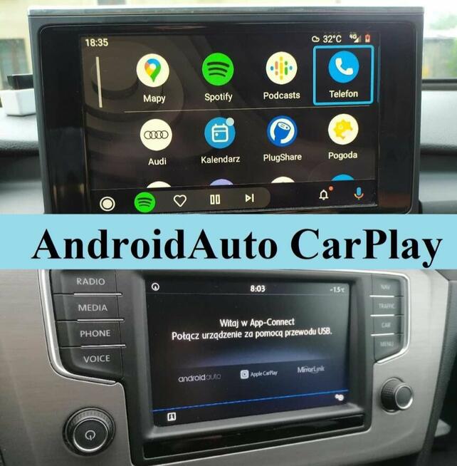 Zdalna aktywacja Apple Carplay Android Auto App Connect VAG