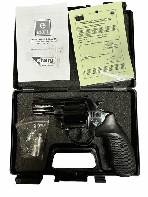 Rewolwer Hukowy 6mm BAS Voltran EKOL Viper 2.5 Black kal .