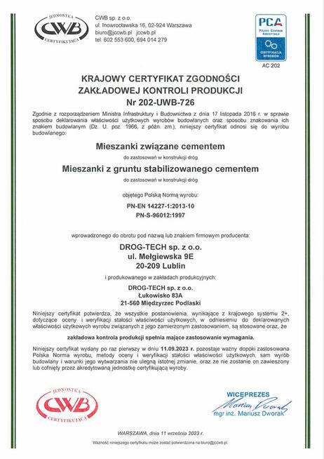 Beton towarowy /Stabilizacje, Międzyrzec Podlaski, Transport