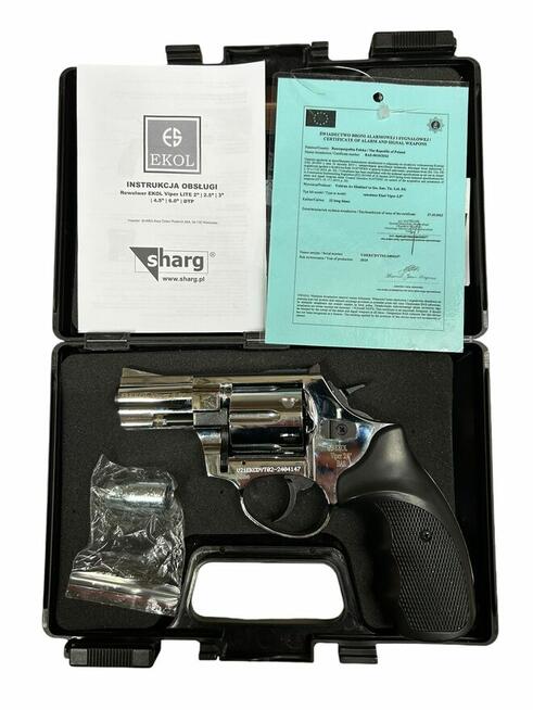 Rewolwer Hukowy 6mm BAS Voltran EKOL Viper 2.5 SHINY CHROM