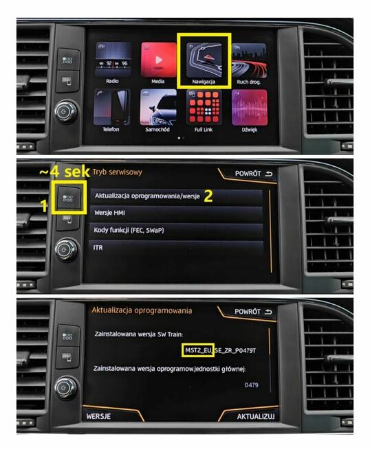 Zdalna aktywacja Apple Carplay Android Auto App Connect VAG