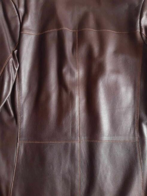 Marynarka męska z cienkiej delikatnej skóry naturalnej