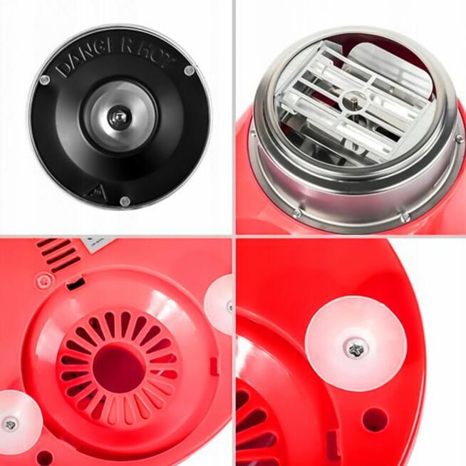 Maszyna do Waty Cukrowej + Cukier 12x 100g Saszetki + Patyki