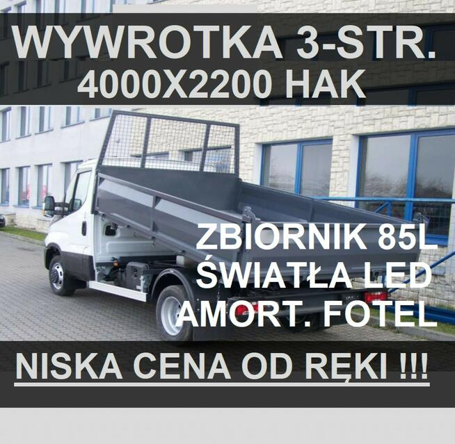 Iveco Daily 50C18 V Wywrotka 3 - stronna 4000x2200 Hak Podwójne koło  Od ręki 3179 zł