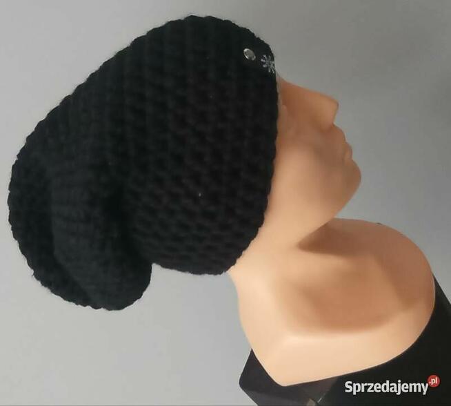 Czapka smerfetka czarna