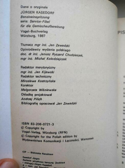 Książka Zasilanie wtryskowe benzyną - Jürgen Kasedorf