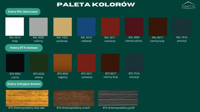 Garaż blaszany 6X6 dach dwuspadowy kolor drewnopodobny złot