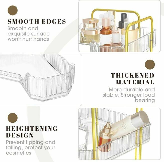 Organizer do Makijażu – Stylowy i Funkcjonalny 2 poziomowy