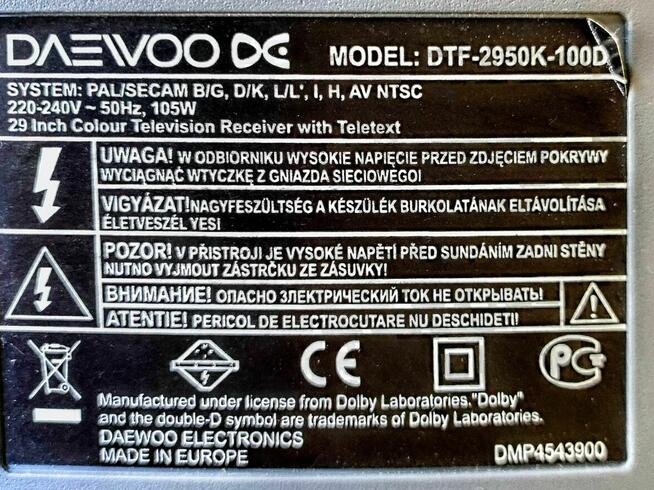 Telewizor Daewoo DTF-2950K-100D