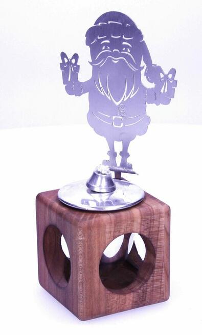 Lampka oliwna z Mikołajem - prezent gwiazdkowy