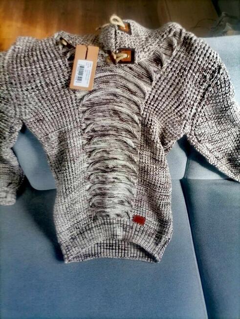 Sweter półgolf męski marki Leif Nelson roz. XXL