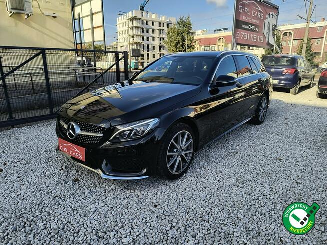 Mercedes C 220 4MATIC|pół-skóra|kamera cofania |NISKI przebieg| ALU 18
