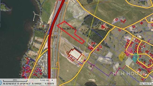 Grunt inwestycyjny przy drodze S 51