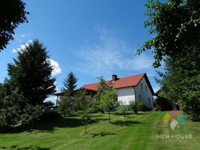 Działka zabudowana z linią brzegową jez.Juksty