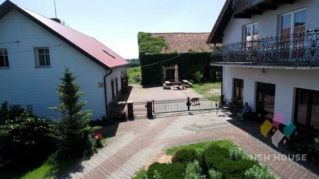 Działka zabudowana z linią brzegową jez.Juksty