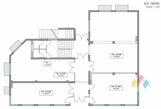 Lokal 137 m2 parter, witryna, Centrum miasta