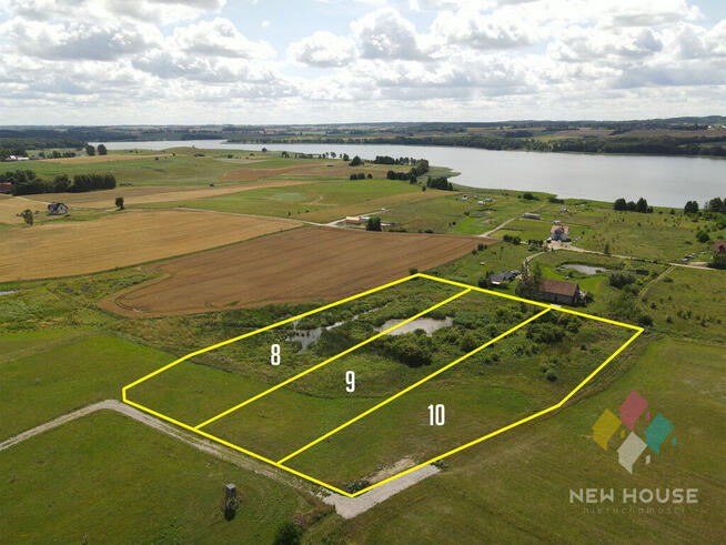 Działka z możliwością zabudowy, dojście do jeziora