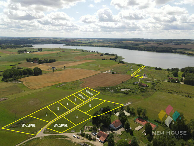 Działka z możliwością zabudowy, dojście do jeziora