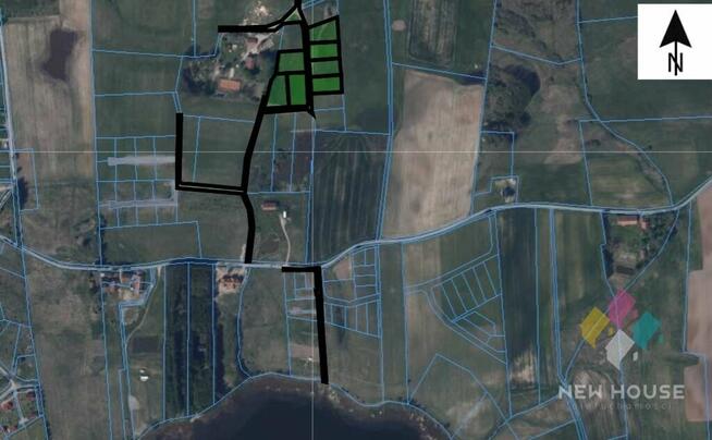 Działka z możliwością zabudowy, dojście do jeziora