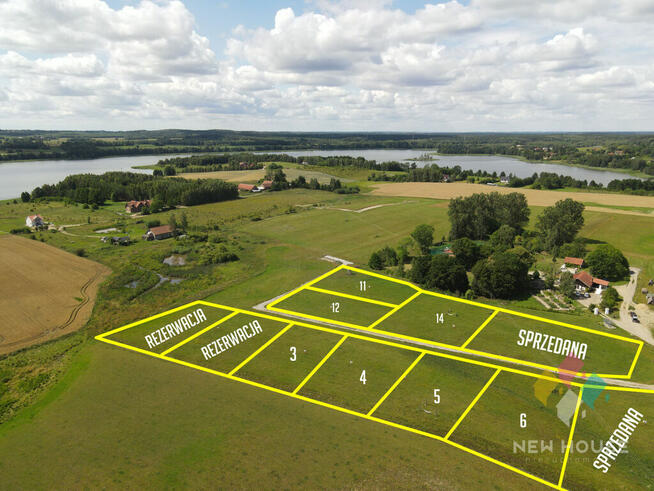 Działka z możliwością zabudowy, dojście do jeziora