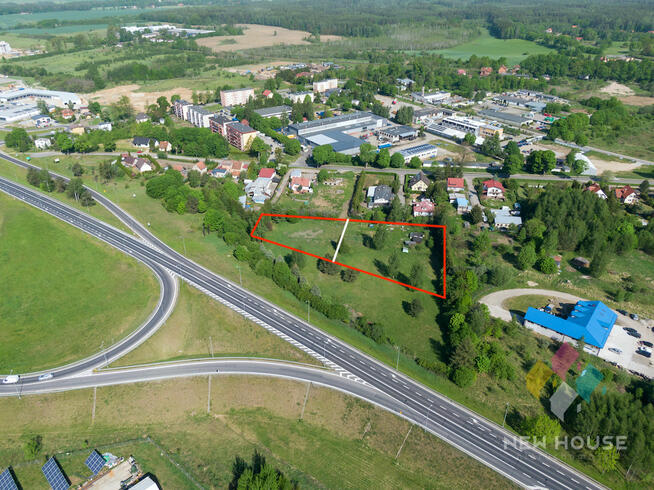 2 działki prod-usł z mpzp o pow. łącznej 5535 m2