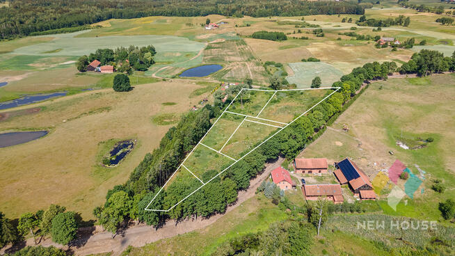 Działka budowlana, Księżno, las i sielski klimat