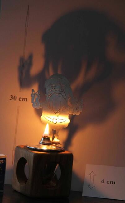 Lampka oliwna z Mikołajem - prezent gwiazdkowy