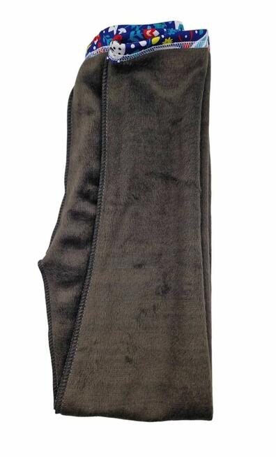 Legginsy zimowe dziewczęce wielokolorowe rozmiar 140-146