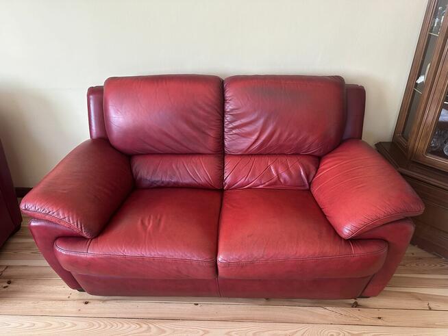 Sprzedam komplet wypoczynkowy ze skóry