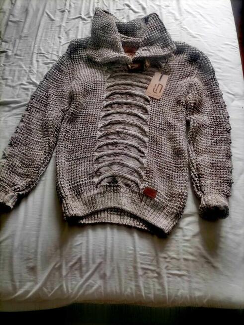 Sweter półgolf męski marki Leif Nelson roz. XXL