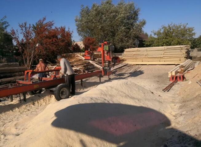 Tartak objazdowy spalinowy Przejezdny