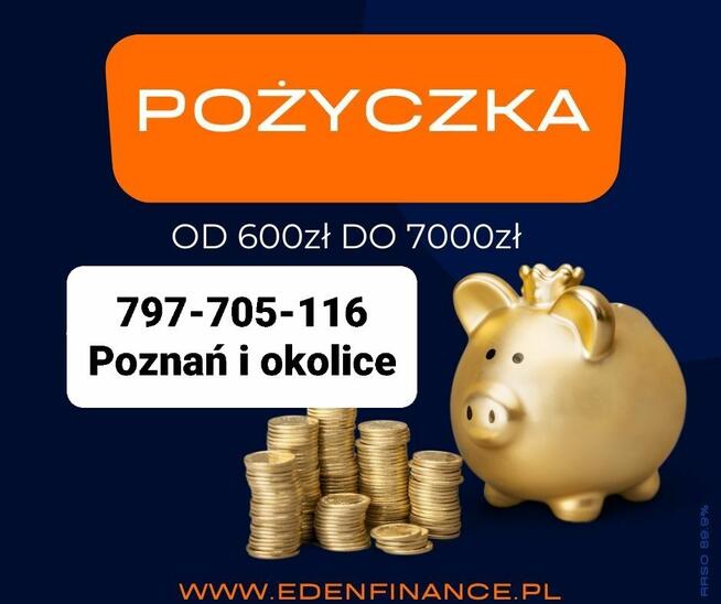 Pożyczka gotówkowa do 2000zł. Stęszew, Poznań...