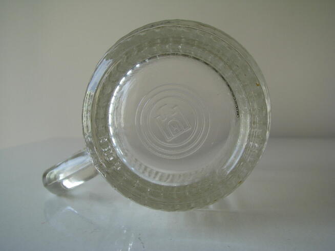 Kufel barowy, szklany 0,25 l, HSG Hortensja PRL