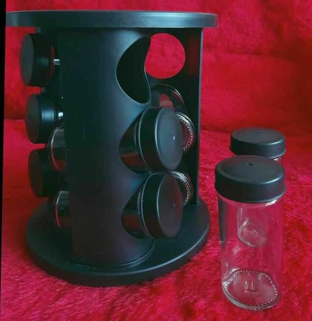 Segregator obrotowy na przyprawy + 9 pojemników 15 zł taniej