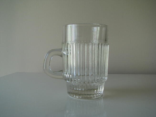 Kufel barowy, szklany 0,25 l, HSG Hortensja PRL