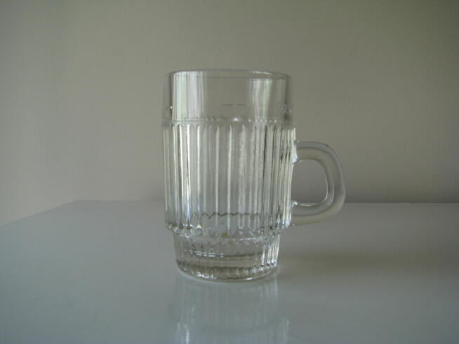 Kufel barowy, szklany 0,25 l, HSG Hortensja PRL