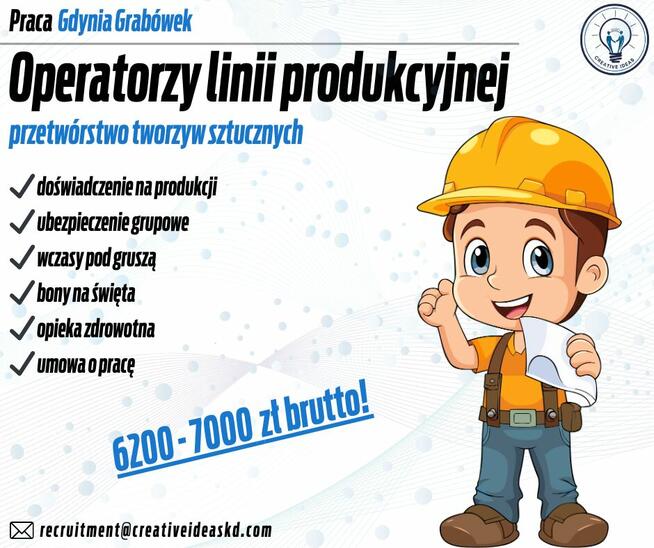 Operator linii produkcyjnej przetwórstwa tworzyw sztucznych