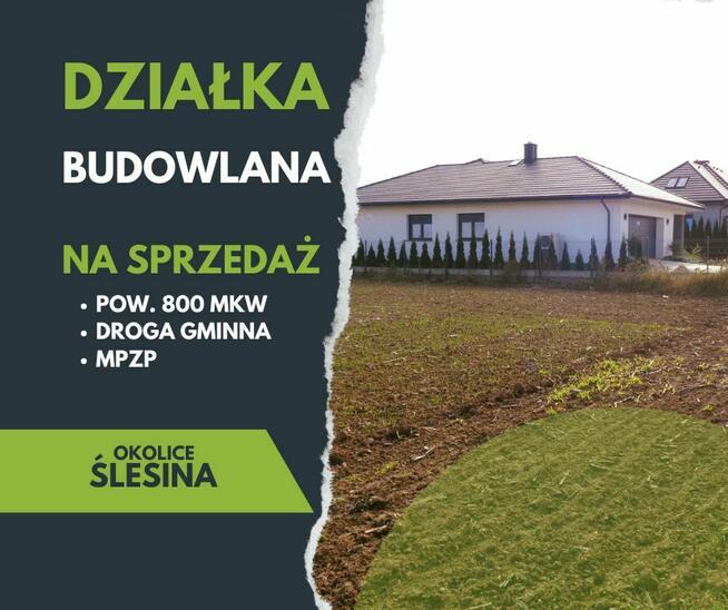 Ślesin – Działka w okolicach lasów i jeziora