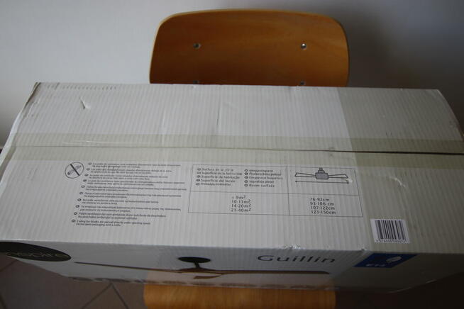 wentylator sufitowy z lampą