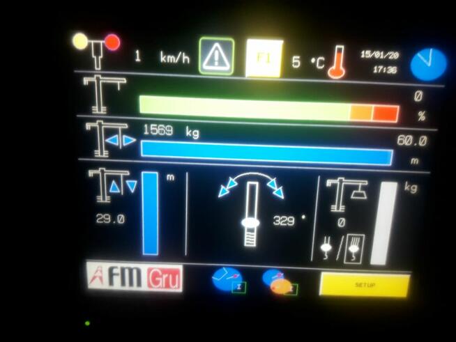 Żuraw wieżowy górno obrotowy FM GRU 1260 FTC